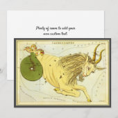 Steenbok Vintage Constellation, Urania's Spiegel Kaart (Voorkant / Achterkant)