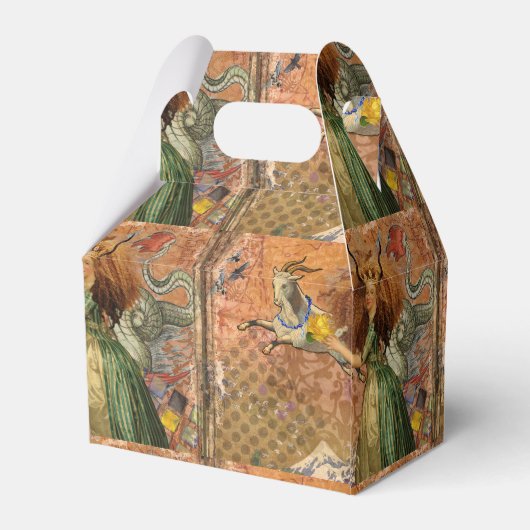 Steenbok Vrouw Geit Whimsical Plezier Bedankdoosjes (Achterkant)