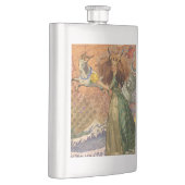 Steenbok Vrouw Geit Whimsical Plezier Heupfles (Rechts)