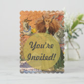 Steenbok Vrouw Geit Whimsical Plezier Kaart (Staand voorkant)