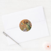 Steenbok Vrouw Geit Whimsical Plezier Ronde Sticker (Envelop)