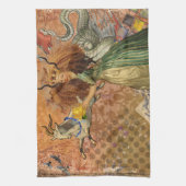 Steenbok Vrouw Geit Whimsical Plezier Theedoek (Verticaal)