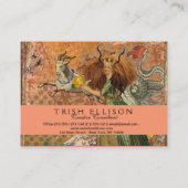 Steenbok Vrouw Geit Whimsical Plezier Visitekaartje (Achterkant)