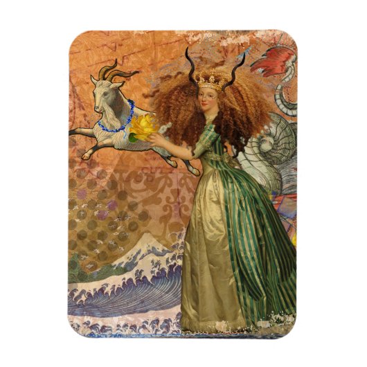 Steenbok Vrouw Geit Whimsiek Fun Magneet (Verticaal)