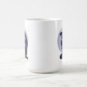 Steenbok Vrouwelijk Blauw Paarse Zodiac Design Koffiemok (Center)