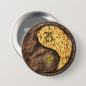 Steenbok & Vuur Aap Ronde Button 7,6 Cm (Voorkant /achterkant)