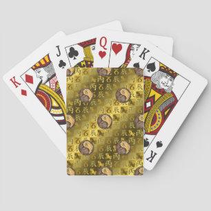 Steenbok & Vuur Draak Pokerkaarten