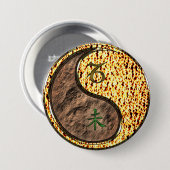 Steenbok & Vuur Geit Ronde Button 7,6 Cm (Voorkant /achterkant)