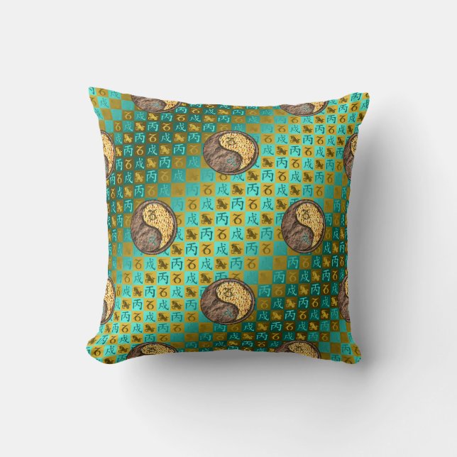 Steenbok & Vuur Hond Kussen (Voorkant)