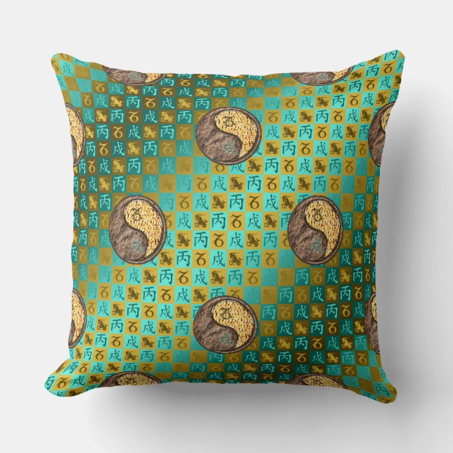 Steenbok & Vuur Hond Kussen (Voorkant)