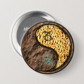 Steenbok & Vuur Hond Ronde Button 7,6 Cm (Voorkant /achterkant)