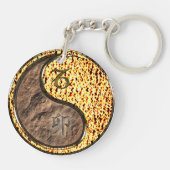 Steenbok & Vuur Konijn Acryl Sleutelhanger (Achterkant)