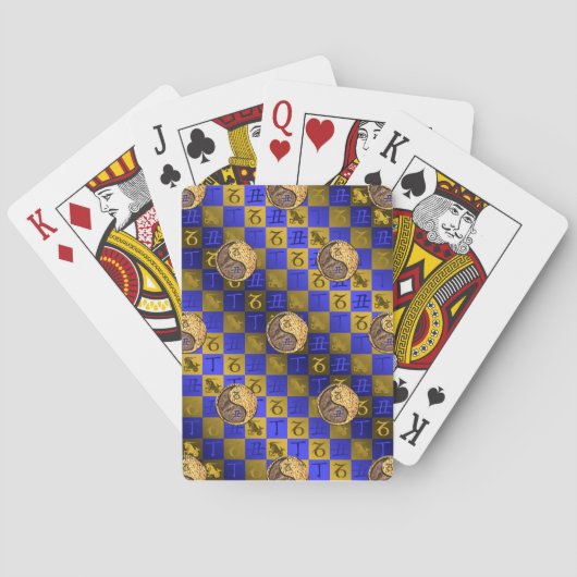 Steenbok & Vuur Os Pokerkaarten (Achterkant)