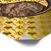 Steenbok & Vuur Rat Poster (Hoek)