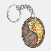 Steenbok & Vuur Tijger Acryl Sleutelhanger (Voorkant Links)