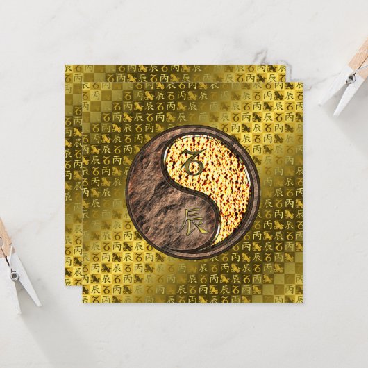 Steenbok & Vuurdraak Kaart (Voorkant / Achterkant in situ)