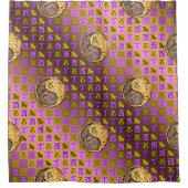 Steenbok & Vuurhaan Douchegordijn (Voorkant)