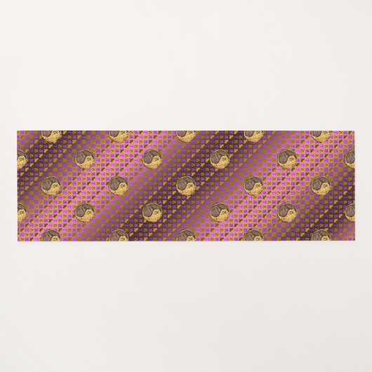 Steenbok & vuurhaan yogamat (Achterkant (horizontaal))