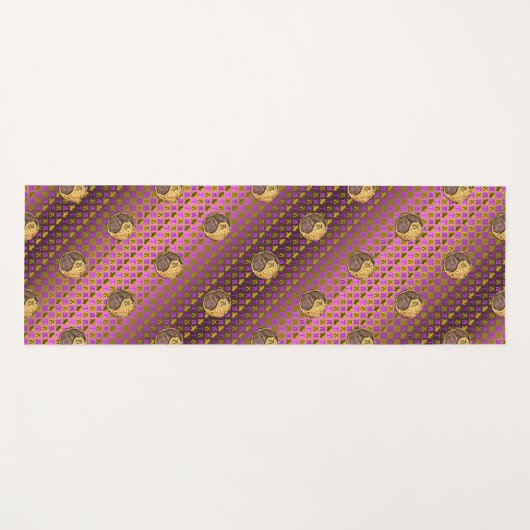 Steenbok & vuurhaan yogamat (Voorkant (horizontaal))