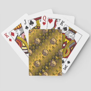 Steenbok & Vuurpaard Pokerkaarten