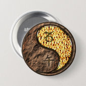 Steenbok & Vuurpaard Ronde Button 7,6 Cm (Voorkant /achterkant)