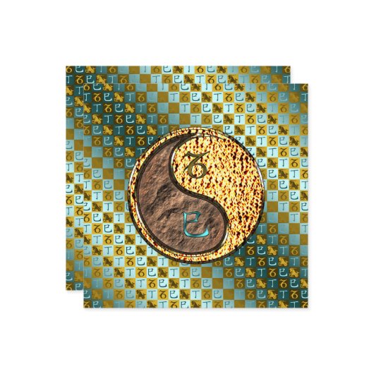 Steenbok & vuurslang kaart (Voorkant / Achterkant in situ)