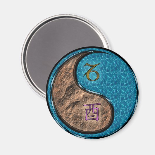 Steenbok & Water Haan Magneet (Voorkant / Achterkant)