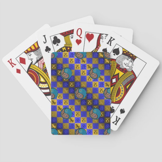 Steenbok & Water Os Pokerkaarten (Achterkant)
