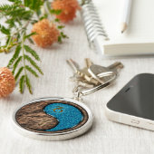 Steenbok & Waterrat Sleutelhanger (Zijkant)