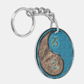 Steenbok & Waterslang Sleutelhanger (Voorkant Links)