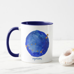 Steenbok Waterverf Sky Constellation Zodiac Mok