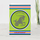 Steenbok Wenskaart Kaart (Achterkant)