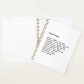 Steenbok wit zwart typemachine aangepaste tekst ci planner (Display)