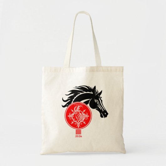Steenbok x Aangepast Jaar van het Paard 2026 Tote Bag (Voorkant)
