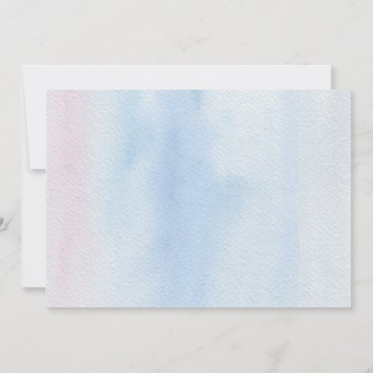 Steenbok Zeemeermin Verjaardagsfeest Uitnodiging (Achterkant)