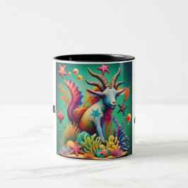 Steenbok - Zodiac Art Tweekleurige Koffiemok