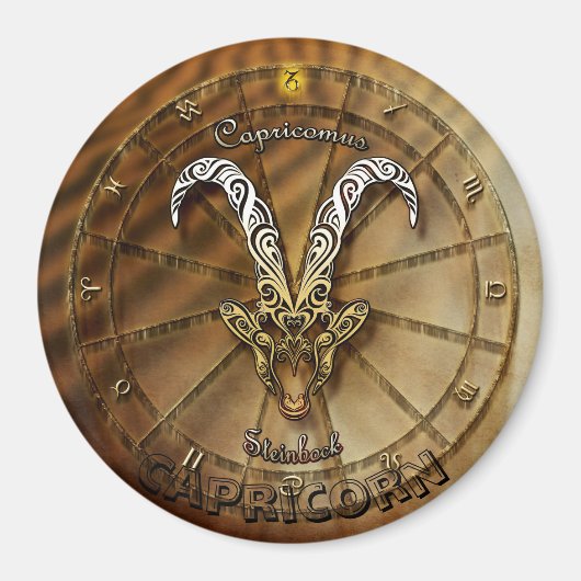 Steenbok Zodiac Astrologie ontwerp Magneet (Voorkant)