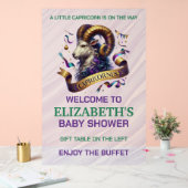 Steenbok Zodiac Baby Shower Acryl Bord (Huwelijk)