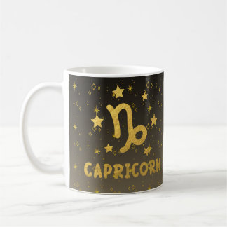 Steenbok Zodiac Blauw en Goud Astrologie Mok