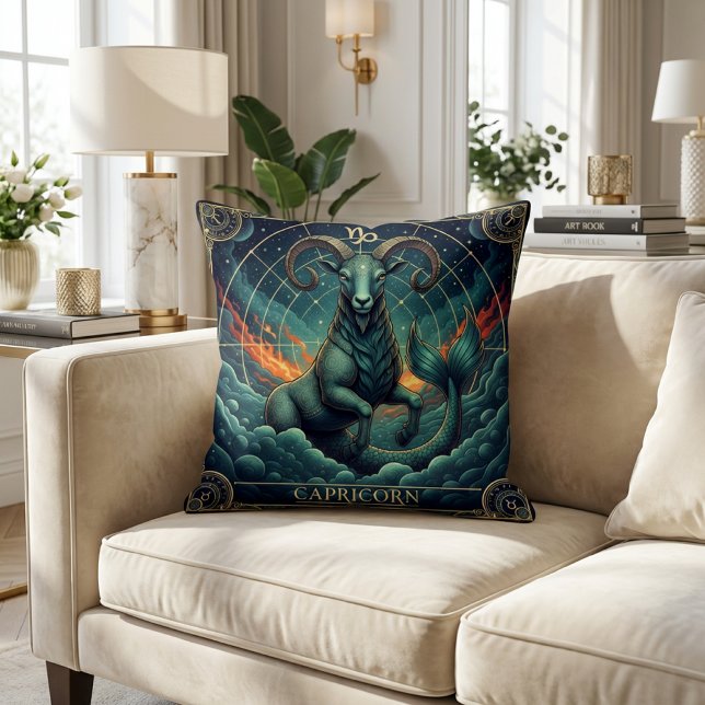 Steenbok Zodiac Celestiaal Kussen (Creator heeft geüpload)