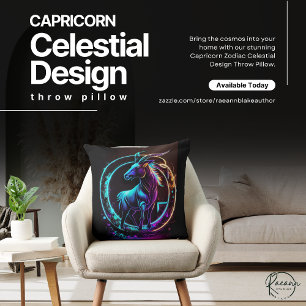 Steenbok Zodiac Celestiaal Ontwerp Worp Kussen