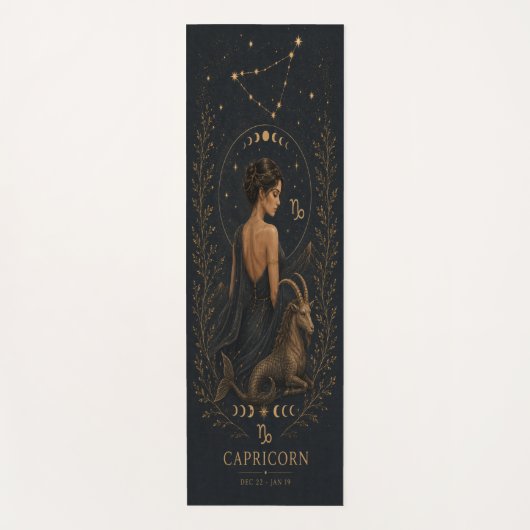 Steenbok Zodiac Celestiale Yoga Mat (Voorkant)