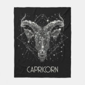 Steenbok Zodiac Constellation Fleece Deken (Voorkant)