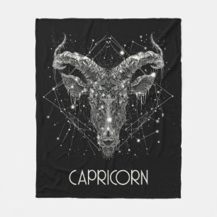 Steenbok Zodiac Constellation Fleece Deken