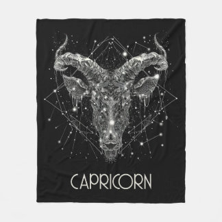 Steenbok Zodiac Constellation Fleece Deken