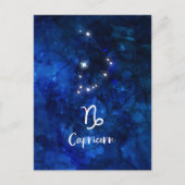 Steenbok Zodiac Constellation Galaxy Celestial Briefkaart (Voorkant)
