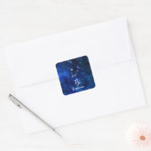 Steenbok Zodiac Constellation Galaxy Celestial Vierkante Sticker (Envelop)