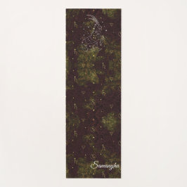 Steenbok Zodiac Custom Paarse Gold Oriental Yogamat