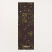 Steenbok Zodiac Custom Paarse Gold Oriental Yogamat (Achterkant)