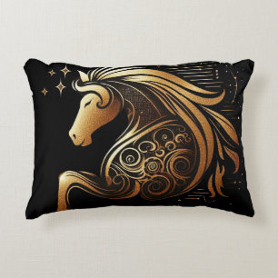 Steenbok Zodiac Gouden Paard Astrologie Accent Kussen